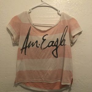 American eagle off the shoulder tee